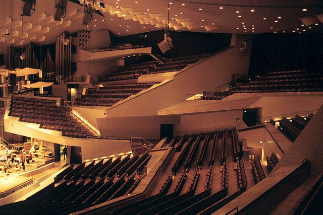 Gradins, Großer Saal / Grande salle der Berliner Philharmonie - Kulturforum - Berlin - Allemagne / Deutschland - Carnets de route - Photographie - 08
