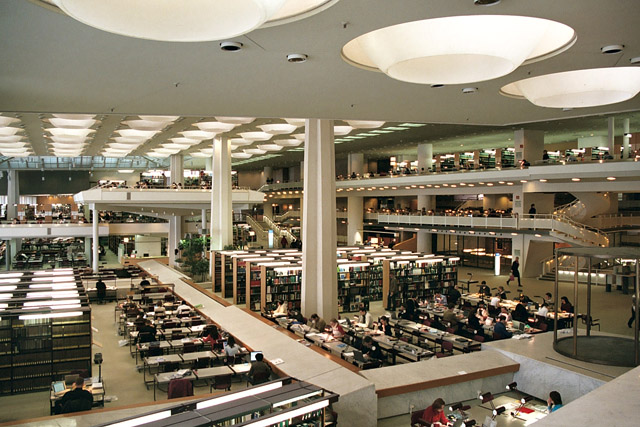 Salles de lecture, Staatsbibliothek zu Berlin, Preussischer Kulturbesitz / Bibliothèque nationale - Kulturforum - Berlin - Allemagne / Deutschland - Carnets de route - Photographie - 06