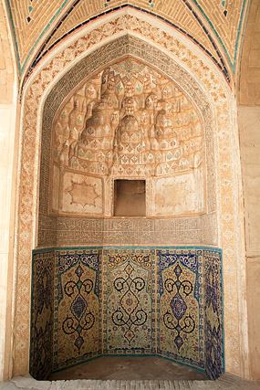 Mihrab / محراب, Agha Bozorg / مسجد و مدرسه آقا بزرگ - Kashan / کاشان - Province d'Ispahan / استان اصفهان - Iran / ايران - Carnets de route - Photographie - 03b