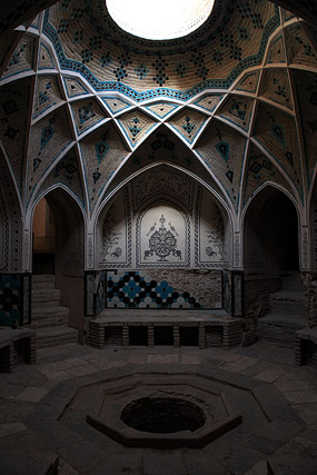 Hammam, Khaneh Ameriha / خانه عامری‌ها, maison traditionnelle - Kashan / کاشان - Province d'Ispahan / استان اصفهان - Iran / ايران - Carnets de route - Photographie - 05a