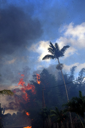 Houaïlou, incendie, Grande Terre