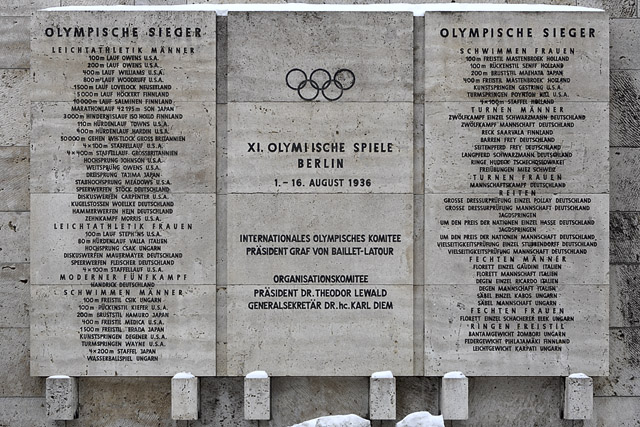 Ehrentafeln der Olympia-Sieger von 1936 / Tableau d'honneur des vainqueurs des jeux de 1936, Olympiastadion - Berlin - Brandebourg / Brandenburg - Allemagne / Deutschland - Sites - Photographie - 16