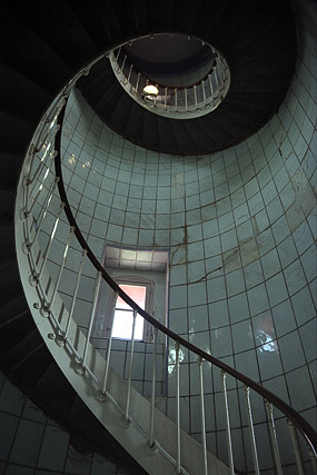 Escalier & opaline bleue, Phare - La Coubre - Charente-Maritime - France - Sites - Photographie - 05