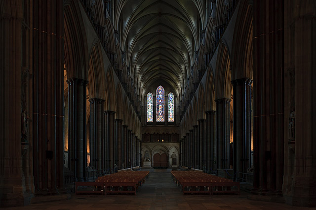 Nef / Nave, Cathédrale / Cathedral - Salisbury - Wiltshire - Angleterre / England - Royaume-Uni / United Kingdom - Sites - Photographie - 11