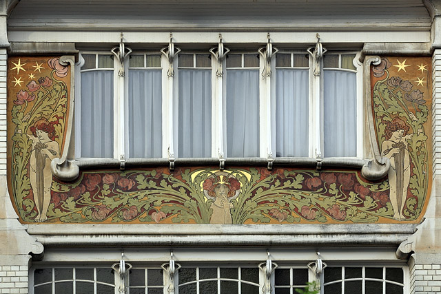 Sgraffite, Maison particulière par Albert Roosenboom, n°83 rue Faider - Bruxelles / Brussel - Belgique / België - Thèmes - Photographie - 01