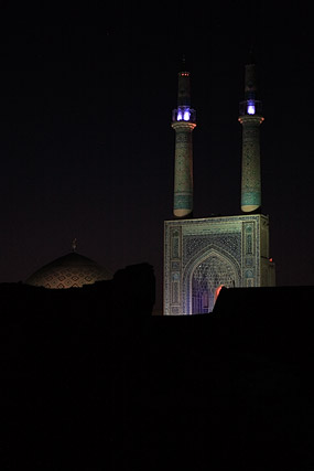 Minarets, mosquée Jameh / Masjed-e Jameh - Yazd / یزد - Province de Yazd / استان یزد - Iran / ايران - Carnets de route - Photographie - 02b